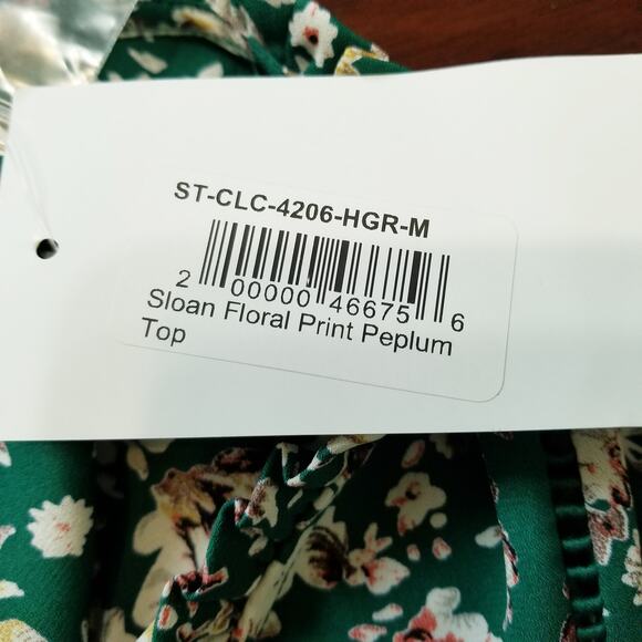 NWT's - Collective Concepts Multicolor Floral Button Up Blouse 3/4 Sleeves Sz M - Picture 13 of 14